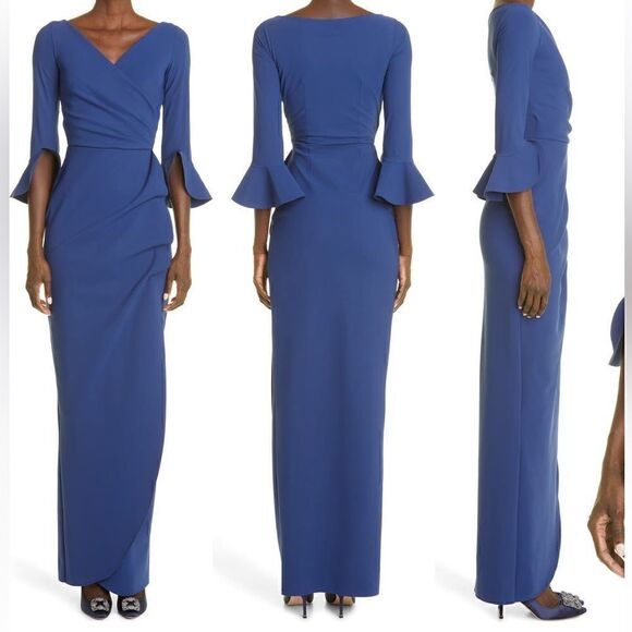 Chiara Boni La Petite Robe Zalfa Ruched Gown Size 38-US 2 NWOT - Picture 1 of 14